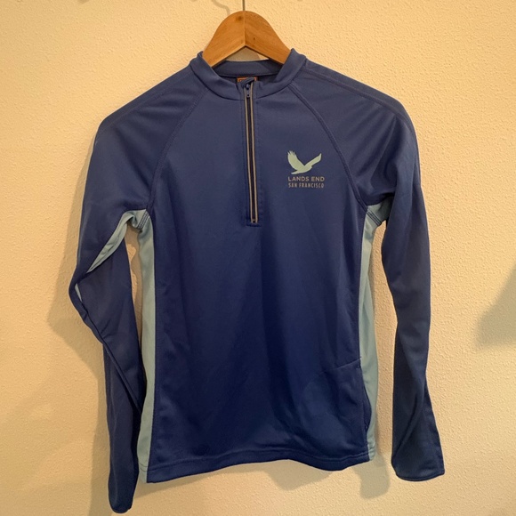 Golden Gate National Parks Conservation quarter zip blue run jacket - Picture 1 of 6